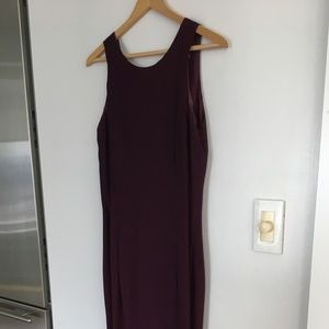 Jessica McClintock Elegant Long Purple Gown